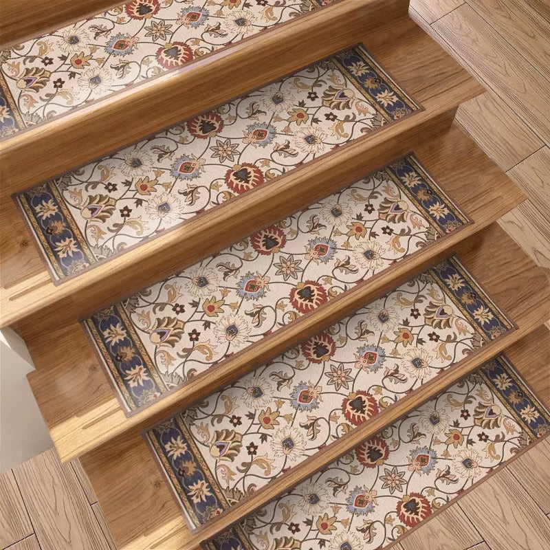10Pcs Stair Treads Carpet Non-Slip Indoor Stair Mat Runners for Wooden Steps Protection Rug Cover Pads Staircase for Kids Elders