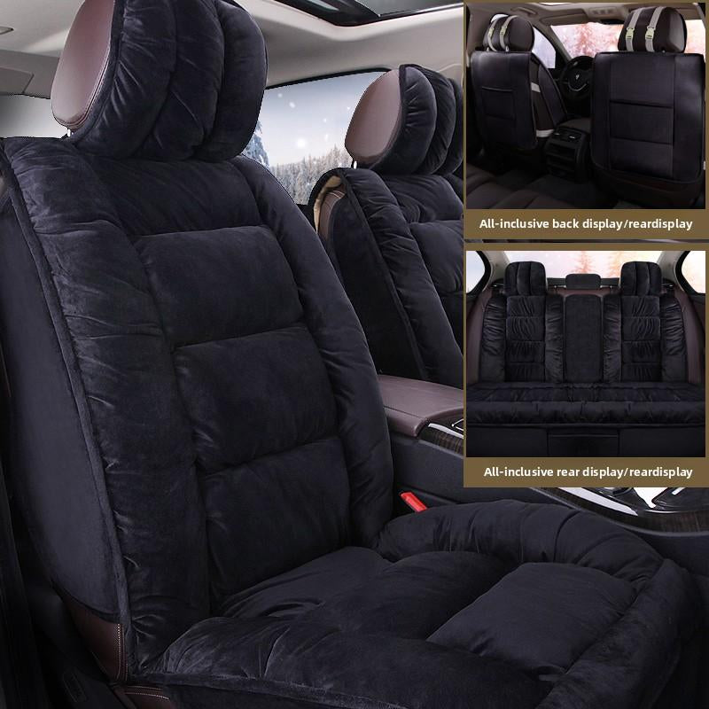 New Winter Full Car Seat - Enclosed Warm Plush and Thickened down Universal 5 - Seat Car Seat Covers