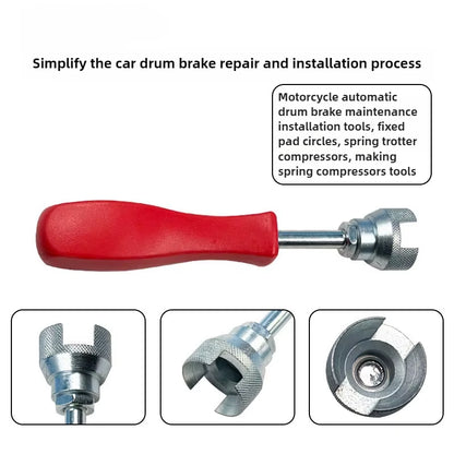 5.7 Inch Car Drum Brake Repair Install Tool Hold down Washer Spring Shoe Compressor Brake Spring Washer Worker Alloy & Plastic