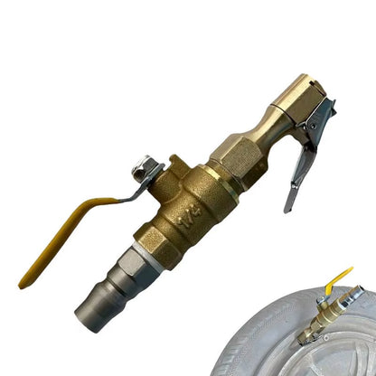 Car Tire Inflator Nozzle Lock on Tire Inflator Chuck Quick Inflation Hose Nozzle with Valve Air Compressor Adapter for Car Suvs