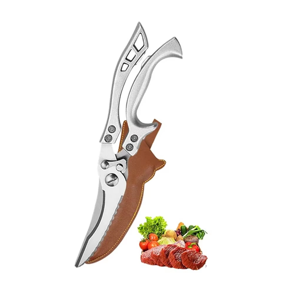 Heavy Duty Kitchen Scissors Meat Fruit Boning Fishing Hunting Camping Professional Stainless Steel Chicken Bone Kitchen Shears