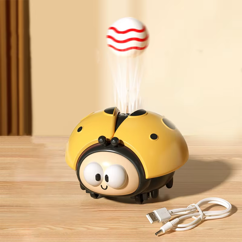 Blowing Ball Toy for Baby Toddlers Ladybug Hover Ball Blower Suspended Toys Attention Training Early Education Educational Toy