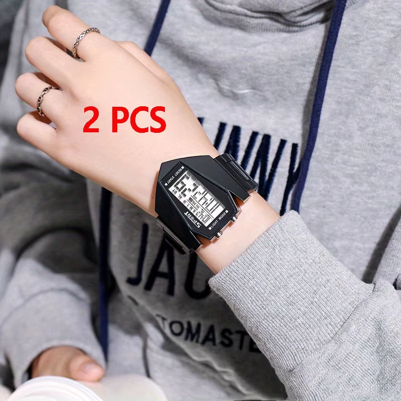 Multi-Function Aircraft Watch Junior High School Students Junior High School Boys and Girls Sports Electronic Watch