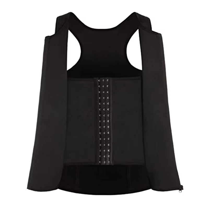 Men Compression Vest for Slimming Sauna Sweat Body Shaper Tight Undershirt Tummy Control Girdle Weight Loss Waist Trainer Tops