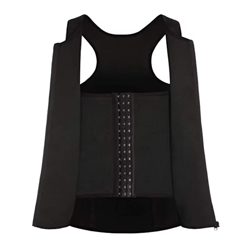 Men Compression Vest for Slimming Sauna Sweat Body Shaper Tight Undershirt Tummy Control Girdle Weight Loss Waist Trainer Tops