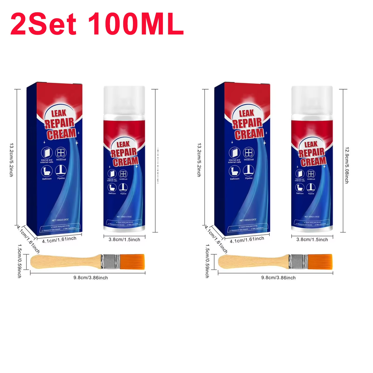 Waterproof Sealant Glue Wall Roof Leak Repair Liquid Set Quick Dry Long Lasting Wall Gap Filler Accessories for Window Frame