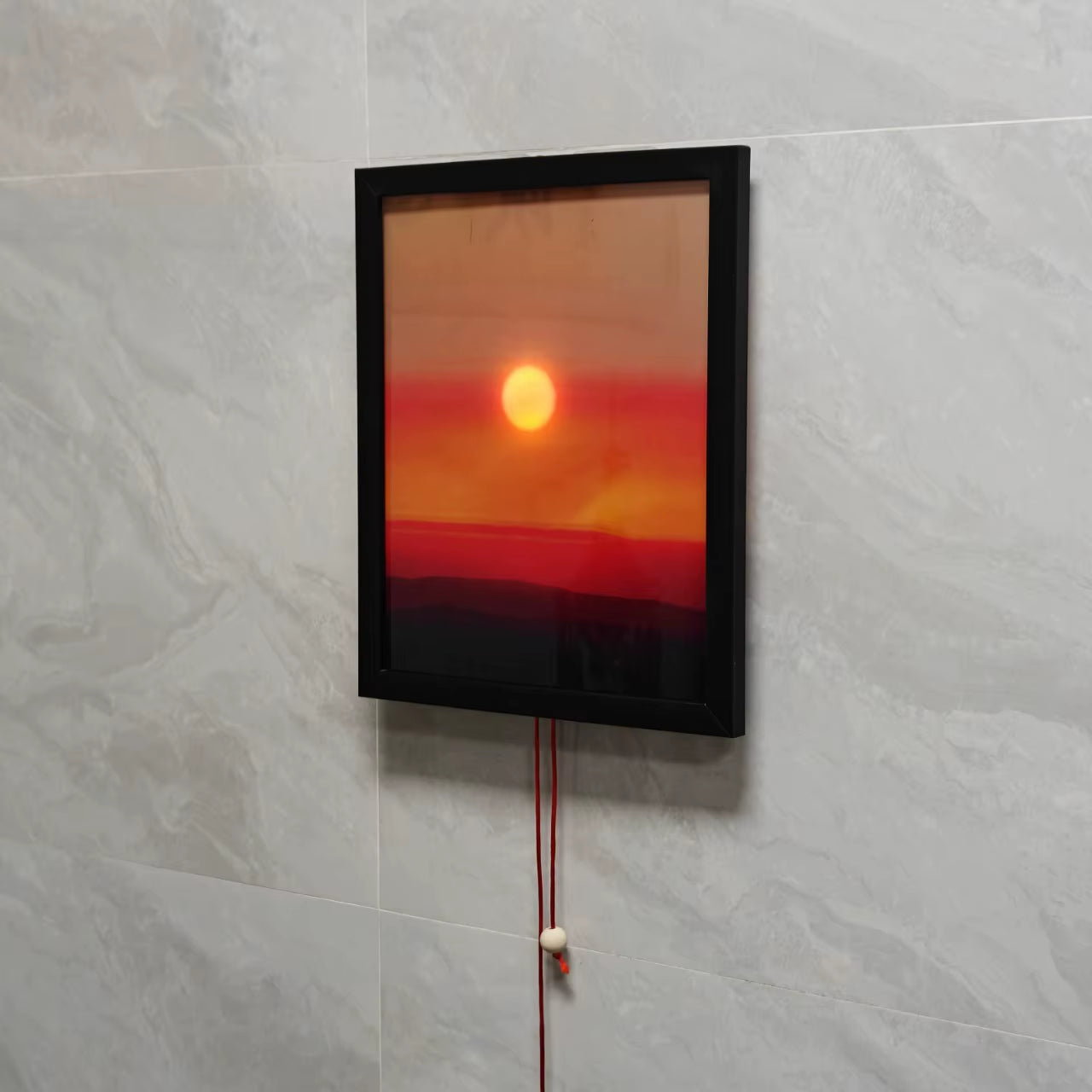 Rising and Falling Sunset Atmosphere Wall Mounted Lighting Fixtures, Finished Living Room and Bedroom Lights, Gift for Friends