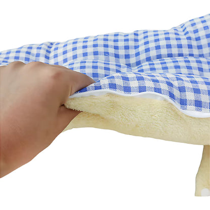 Winter Insulated Cat House - Enclosed Bed with Removable Arctic Fleece Mat and Self-Heating Technology, Waterproof Dog/Cat Bed