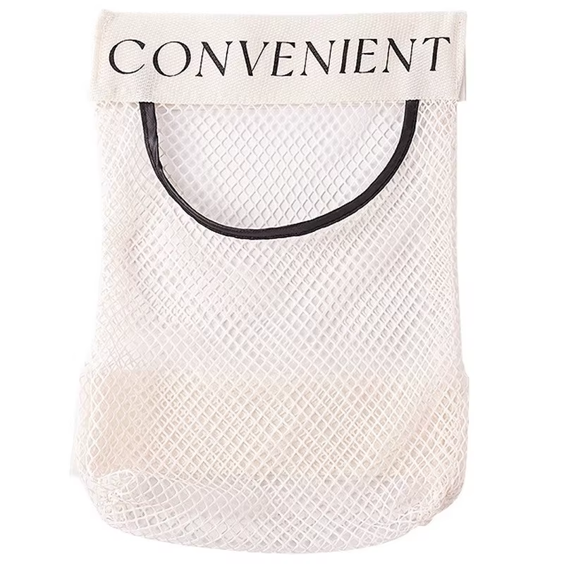 Trash Bag Holder Mesh Storage Net Grocery Bag Organizer Dispenser for Aluminum Foil, Garbage Bag, Plastic Wrap, Shopping Bag