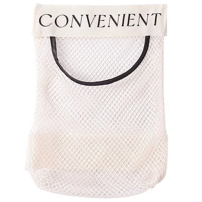 Trash Bag Holder Mesh Storage Net Grocery Bag Organizer Dispenser for Aluminum Foil, Garbage Bag, Plastic Wrap, Shopping Bag