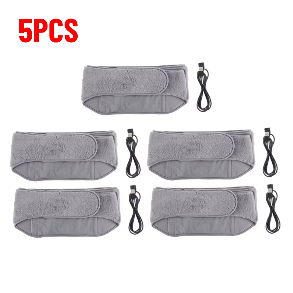 1-5PCS 3-Levels Electric Heating Pad Cold-Proof Uterine Belt Cold-Proof Hand Waist Warming Pad USB Recharging Abdominal Warmer
