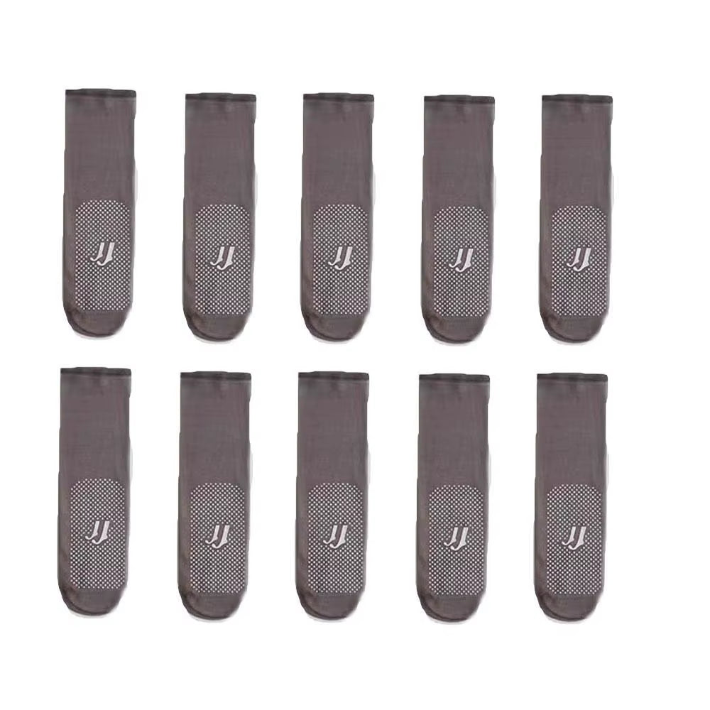 5Pair New Slip-Resistant Massage Bottom Short Stockings Invisible Crystal Silk Socks Non-Marking Silk Sheer Ankle Socks
