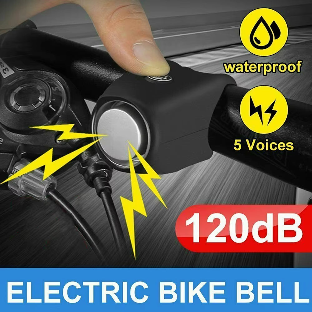 Electric 110Db Bike Bell Horn Ring Waterproof Cycling Mini Silicone Electric Horn Portable Mtb Road Cycling Handlebar Bells