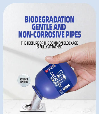 PICKZONE PIPE BOBO - Ultimate Drain Unclogger for Kitchen & Bathroom, Dissolves 200+ Blockages, Kills 99% Bacteria, Safe for All Pipes, Fast & Effective Cleaning Solution