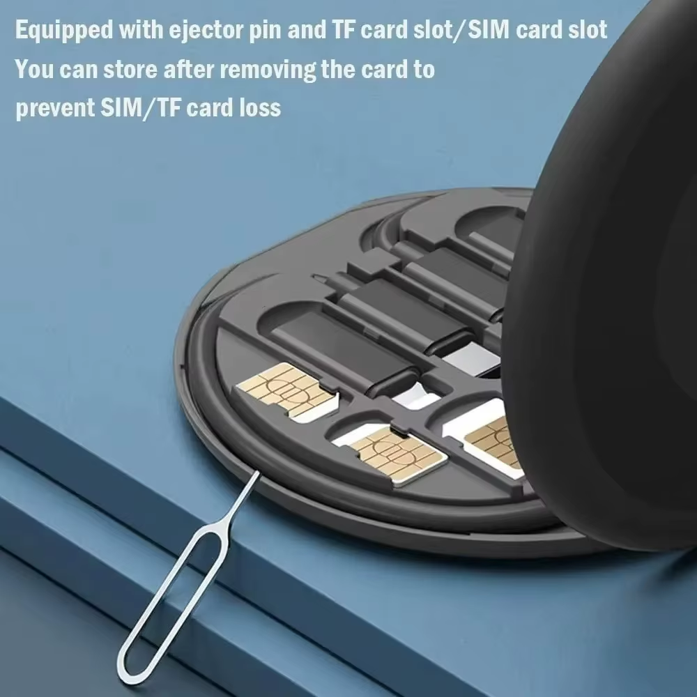 Multifunctional USB Data Cable Set Storage Box with Multi USB Charging Adapter Cable Kit Usb to Type C Usb Adapter