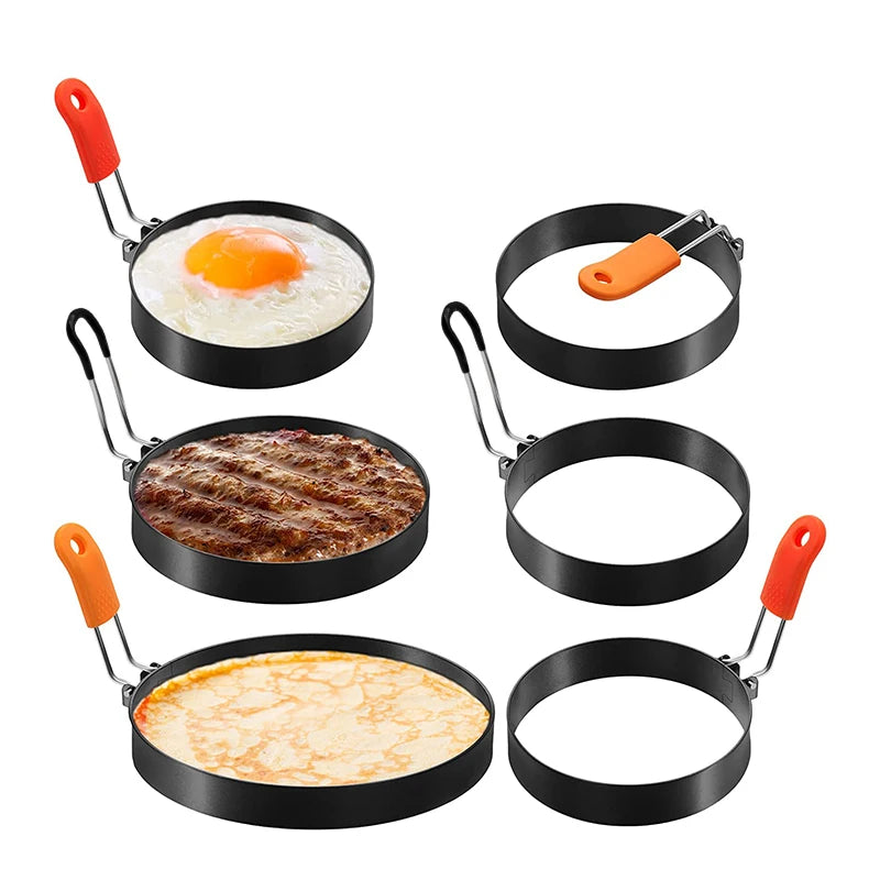 Professional Stainless Steel Egg Fried Ring Nonstick round Pancake Mold