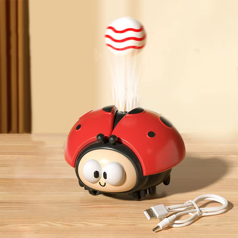 Blowing Ball Toy for Baby Toddlers Ladybug Hover Ball Blower Suspended Toys Attention Training Early Education Educational Toy
