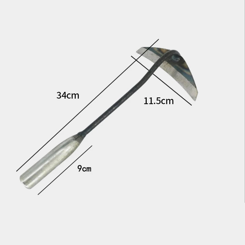 Hardened Hollow Hoe Garden Hoe Weeders Labor-Saving Weeding Loosening Farming Tools Planting Rake Hoe Garden Hand Tools