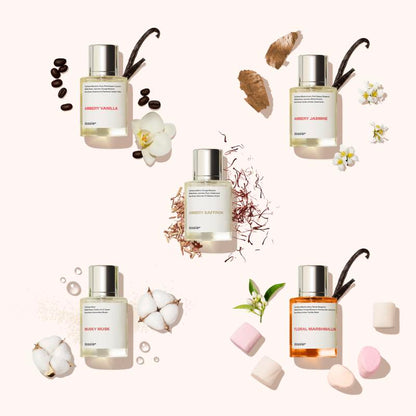 Ambery Saffron Unisex Eau De Parfum - Luxurious Fragrance with Saffron, Oakmoss, Jasmine, Plum & Cedarwood (50ml, 100ml, 150ml)