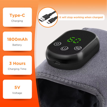 Heating Ankle Massage Belt Electric Hot Compress Vibration Massage Hand Wrist & Foot Ankle Guard Band Carpal Wrap Support Brace