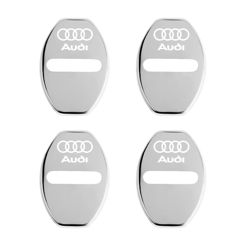 4Pcs Door Lock Decoration Protect Cover Emblem Case for  A1 A2 A3 A4 A5 A6 A7 A8 Q1 Q2 Q3 Q4 Q5 Q6 Q7 Q8 TT RS6 S5 Quattro