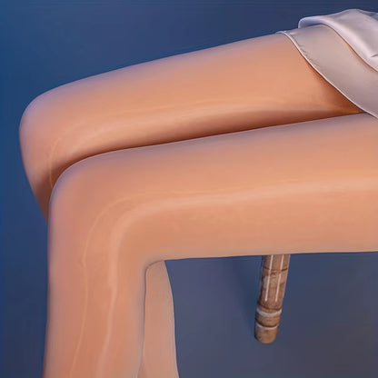 1Pc Sexy Horse Oil Tight High Elastic Stockings Mask Steel Stockings Lady Satin Shiny Ultra-Thin Long Socks Pantyhose