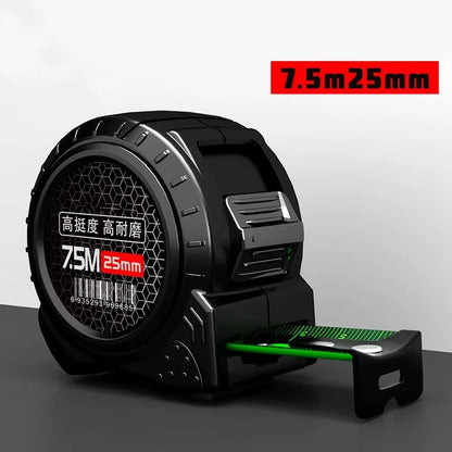1/5 PCS Self Locking Fluorescent Steel Tape Measure High-Precision Laser Inkjet Code Box Ruler Measuring Tool Meter Ruler