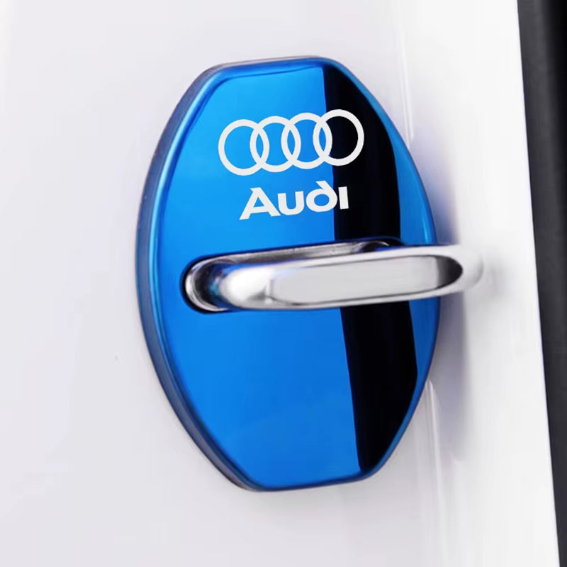 4Pcs Door Lock Decoration Protect Cover Emblem Case for  A1 A2 A3 A4 A5 A6 A7 A8 Q1 Q2 Q3 Q4 Q5 Q6 Q7 Q8 TT RS6 S5 Quattro