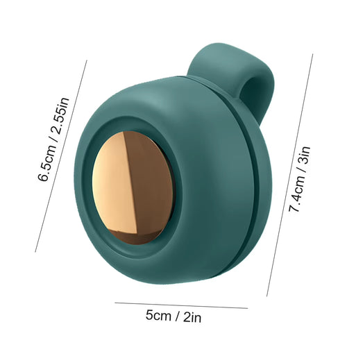 Small Whirlwind Clip Fan Quiet Lightweight Leafless Fan Silent Waist Neck Fan USB Rechargeable Portable Belt Fan for Office Gym