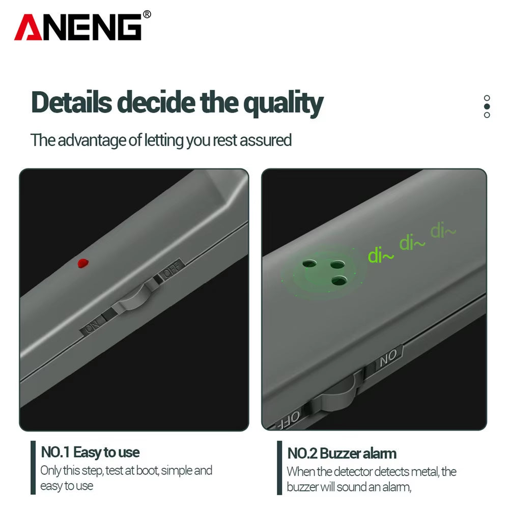 Portable Metal Detector  DM3004A High Sensitivity Body Search Handheld Security Intelligently Adjust Objects Distance Tools