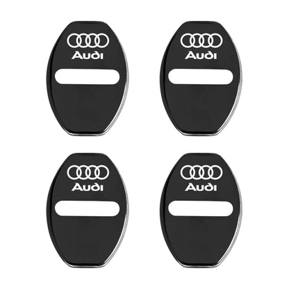 4Pcs Door Lock Decoration Protect Cover Emblem Case for  A1 A2 A3 A4 A5 A6 A7 A8 Q1 Q2 Q3 Q4 Q5 Q6 Q7 Q8 TT RS6 S5 Quattro