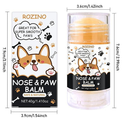 【Ten Pack at a Better Price】Rozino Pet Paw & Nose Balm - Safe & Natural for Extra Care - 40G/1.41Oz - Ideal for Soothing Pet Paws and Noses