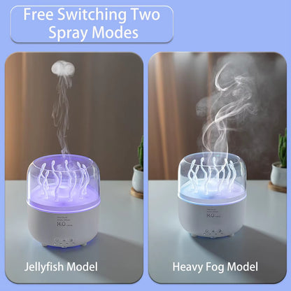 Air Humidifier for Bedroom 280ML Rotating Sea Grass Ultrasonic Aromatherapy Diffusers Mist Maker Fragrance Essential Oil Aroma