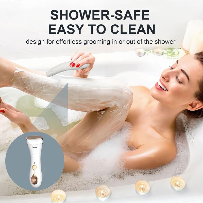 Gentle & Smooth Women's Electric Shaver - Rechargeable Razor for Nicks-Free Legs, Underarms, and Bikini Area