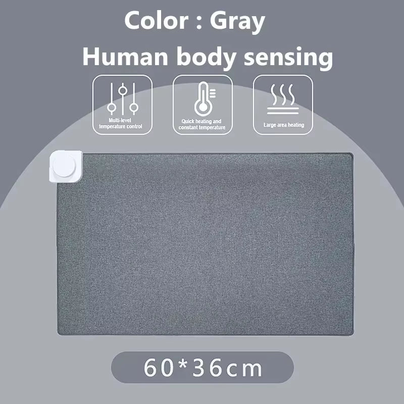Intelligent Electric Heating Mouse Pad Winter Hand Warmer Computer Desk Heated Mat Office Desk Warming Pad Keyboard Table Mat