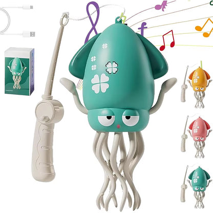 Electric Dancing Octopus Toy Automatic Swing Crawling Dancing Automatic Obstacle Avoidance Octopus Sensor Toy with LED Music Kid