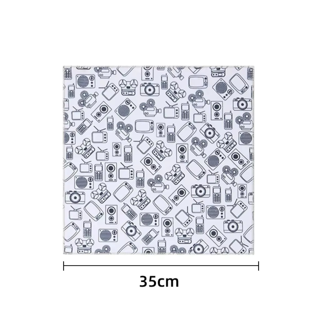 Magic Self-Adhesive Cloth Open Lay Flat Makeup Bag Portable Toiletry Kit Folding Cloth Multifunctional Camera Lens Storage Bag