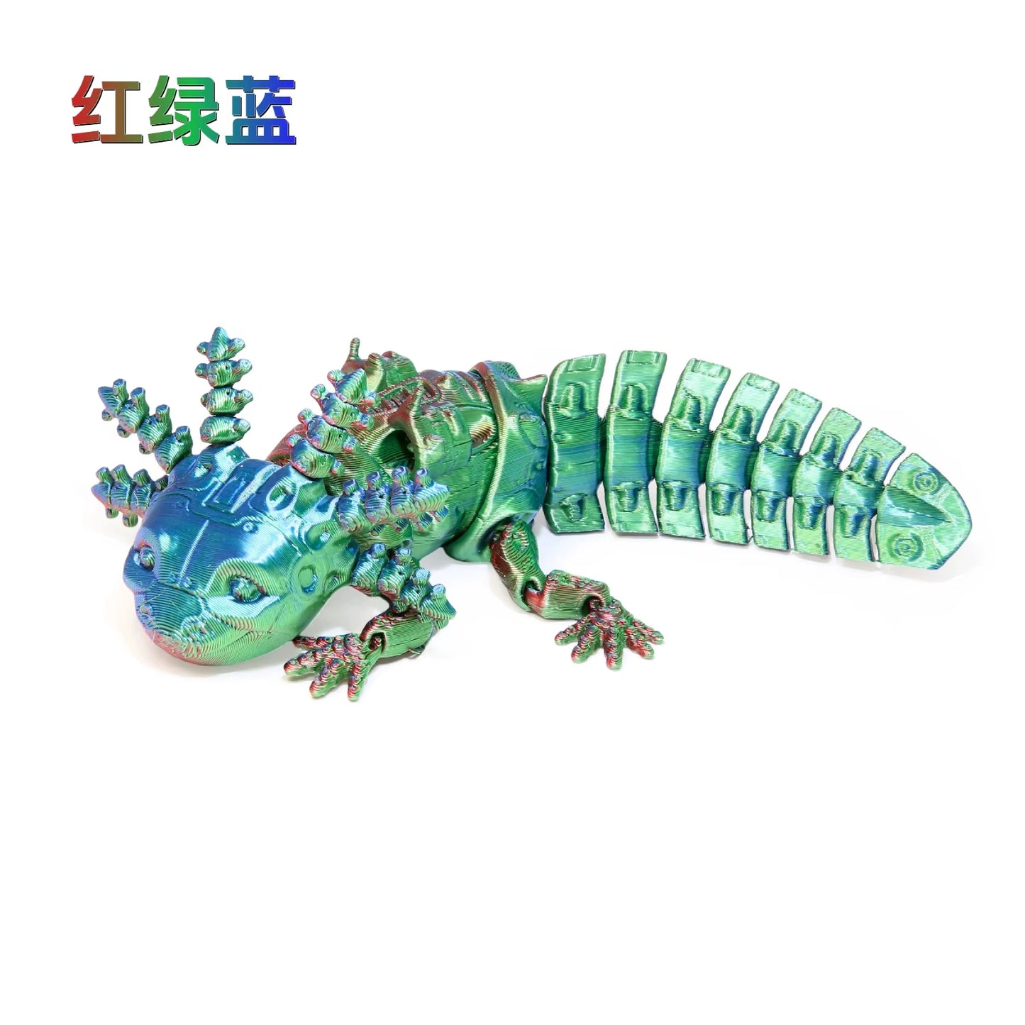 3D Animals Printed Articulated Axolotl Mechanical Unique Collectible Desk Decor Home Office Gifts Room Decor Creative Craft