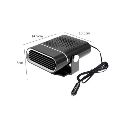 ​​12V 120W Portable Car Heater​​ Fast Heating & Cooling Fan 360° Rotation Defogger/Defroster Cigarette Lighter Plug-In