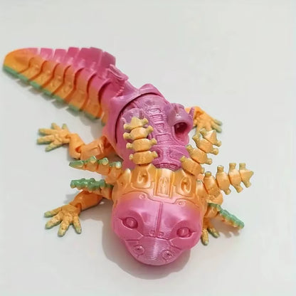 3D Animals Printed Articulated Axolotl Mechanical Unique Collectible Desk Decor Home Office Gifts Room Decor Creative Craft