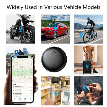 Ultimate Magnetic GPS Tracker - Weatherproof, No Monthly Fee, Compatible with Apple & Google, Mini Hidden Device
