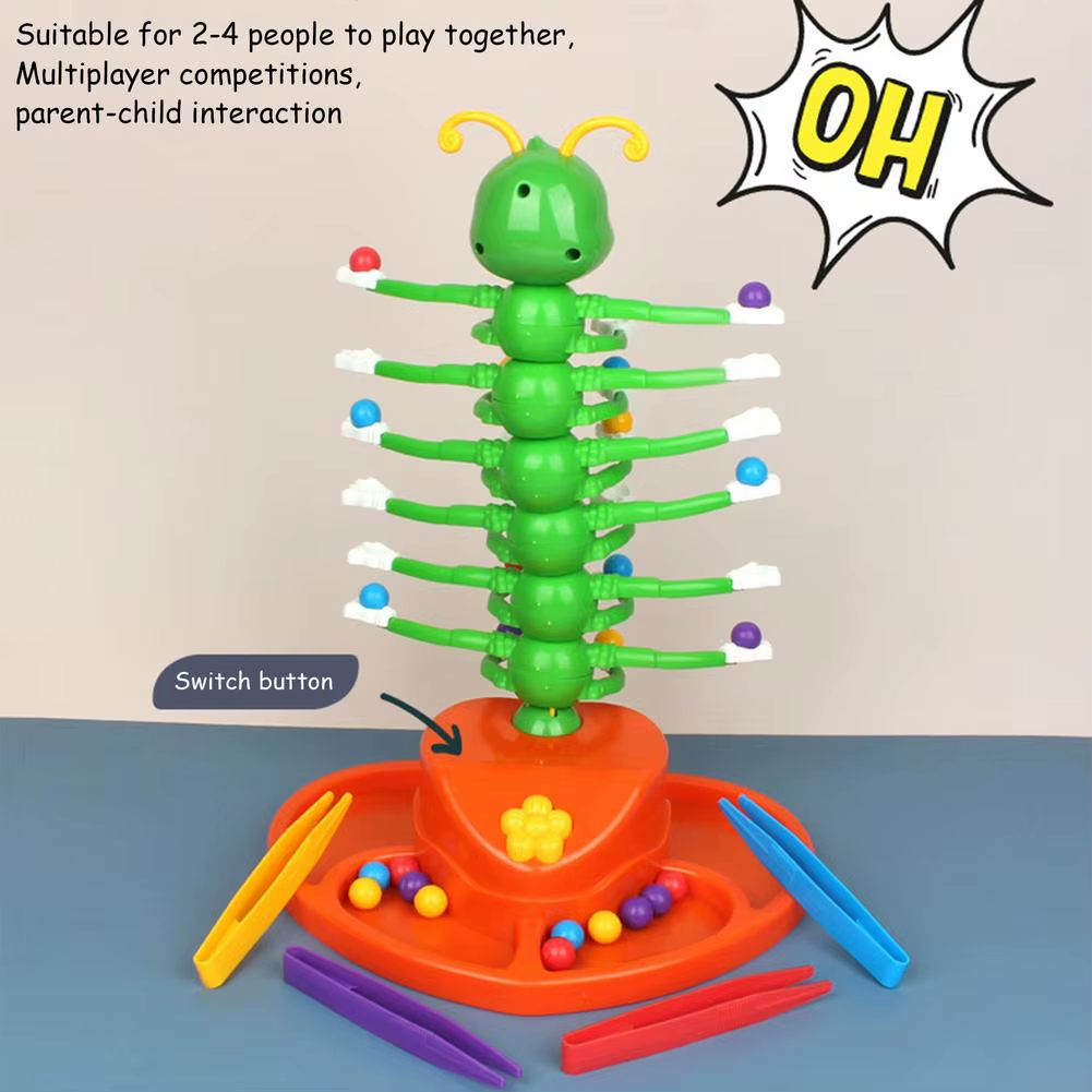 Top Kids Electric Dance Bug Toy Party Table Puzzle Game & Caterpillar Shaking Toy for Fun Wiggle Dance Activities