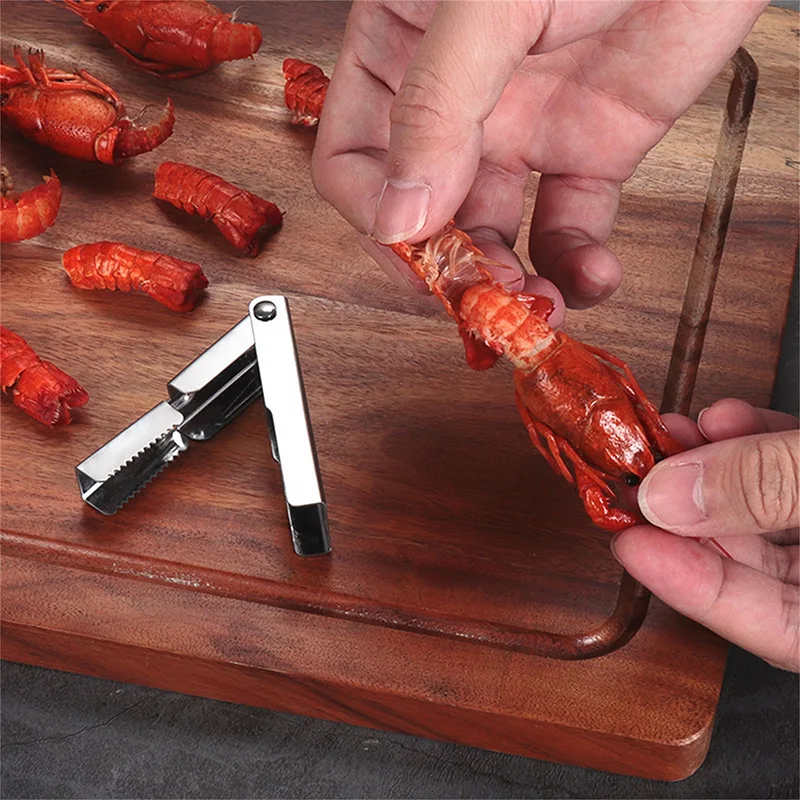 Stainless Steel Crayfish Shell Opener save Effort Household Portable Crayfish Special Shell Peeling Tool New Kitchen Small Tools