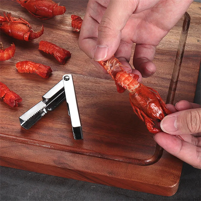 Stainless Steel Crayfish Shell Opener save Effort Household Portable Crayfish Special Shell Peeling Tool New Kitchen Small Tools