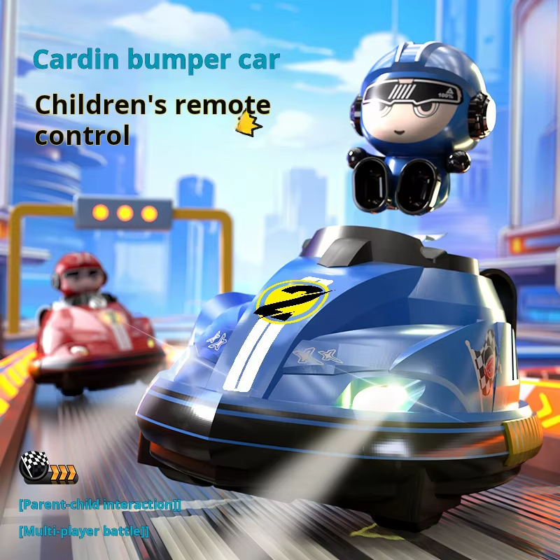 New Children'S Pair Remote Control against Bumper Cars Parent-Child Interaction the Kart Drifts Remote Control Toy Car