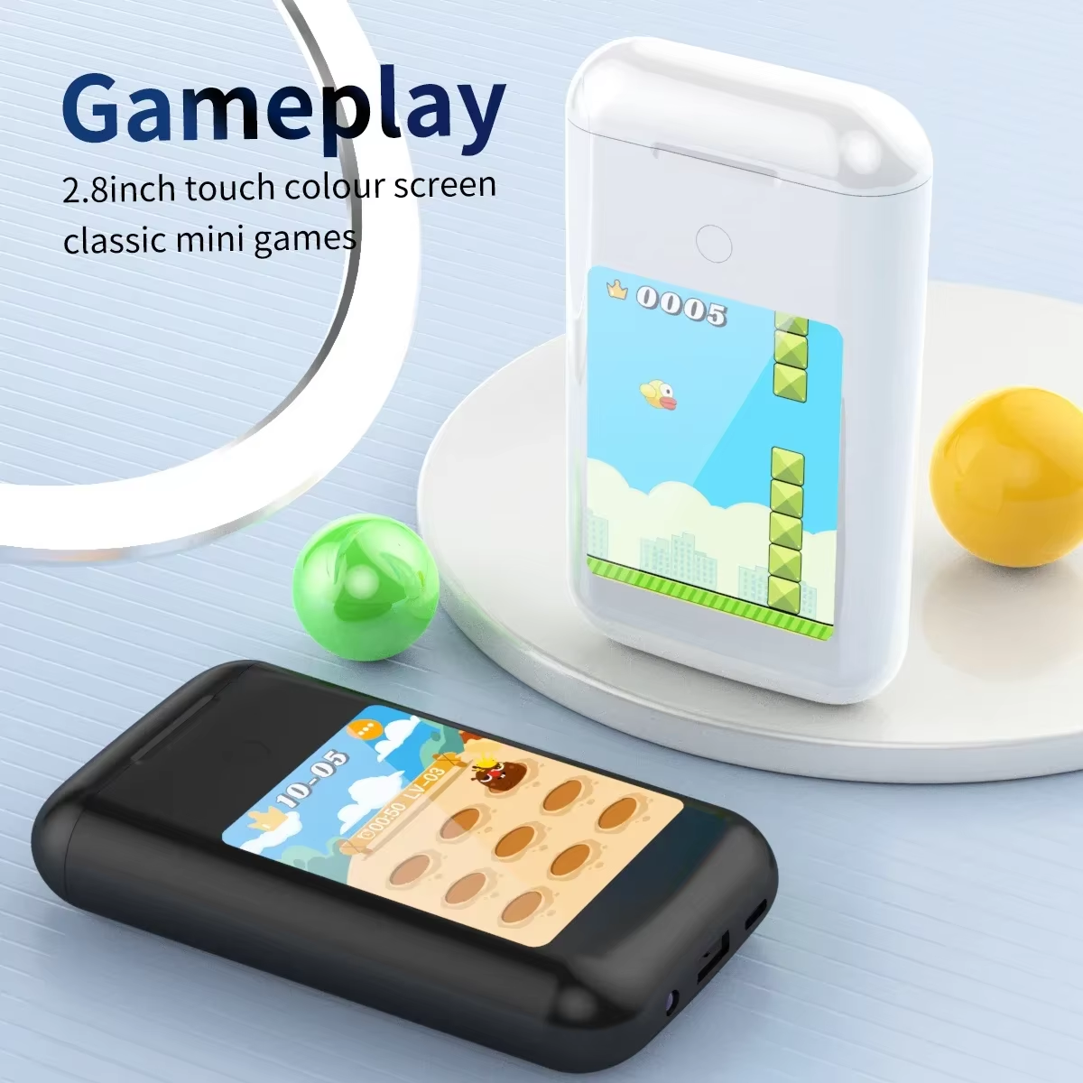 FLLTF A98 BOX Multiple Function in Ear Bluetooth Wireless Earphone Charging Case with 2.8