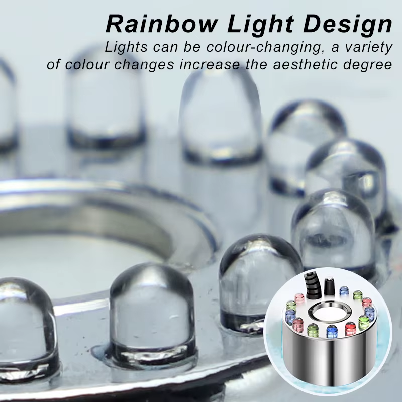 Party Mist Maker Water Pond Fountain Fogger 12 LED Color Aquarium Fog Maker Halloween Easter Party Festival Decoration