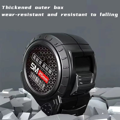 1/5 PCS Self Locking Fluorescent Steel Tape Measure High-Precision Laser Inkjet Code Box Ruler Measuring Tool Meter Ruler