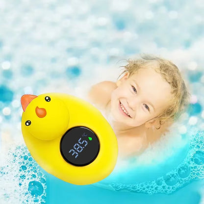 Little Yellow Duck Baby Bath Thermometer Waterproof Floating Temperature Sensor Safe Shower Water Indicator for Babies