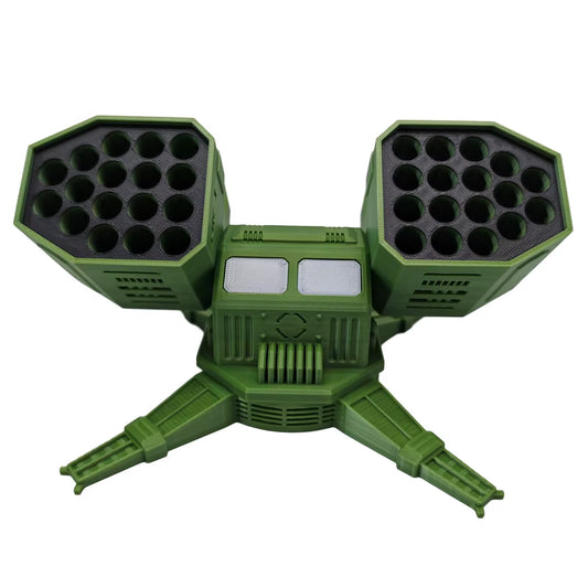 Rotatable Anti-Aircraft Missile Shape Multi Slots AA+AAA Batteries Container Case Battery Storage Box